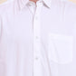White Solid Smart Fit Semi Casual Shirt | Greenfibre