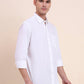 White Solid Smart Fit Semi Casual Shirt | Greenfibre