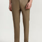 Khaki Solid Regular Fit Track Pant | Greenfibre