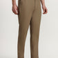 Khaki Solid Regular Fit Track Pant | Greenfibre