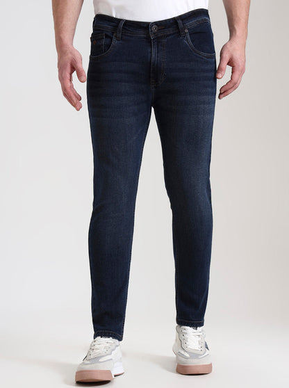 Mid Blue Washed Urban Fit Jeans | Greenfibre