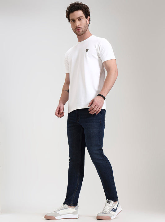 Mid Blue Washed Urban Fit Jeans | Greenfibre