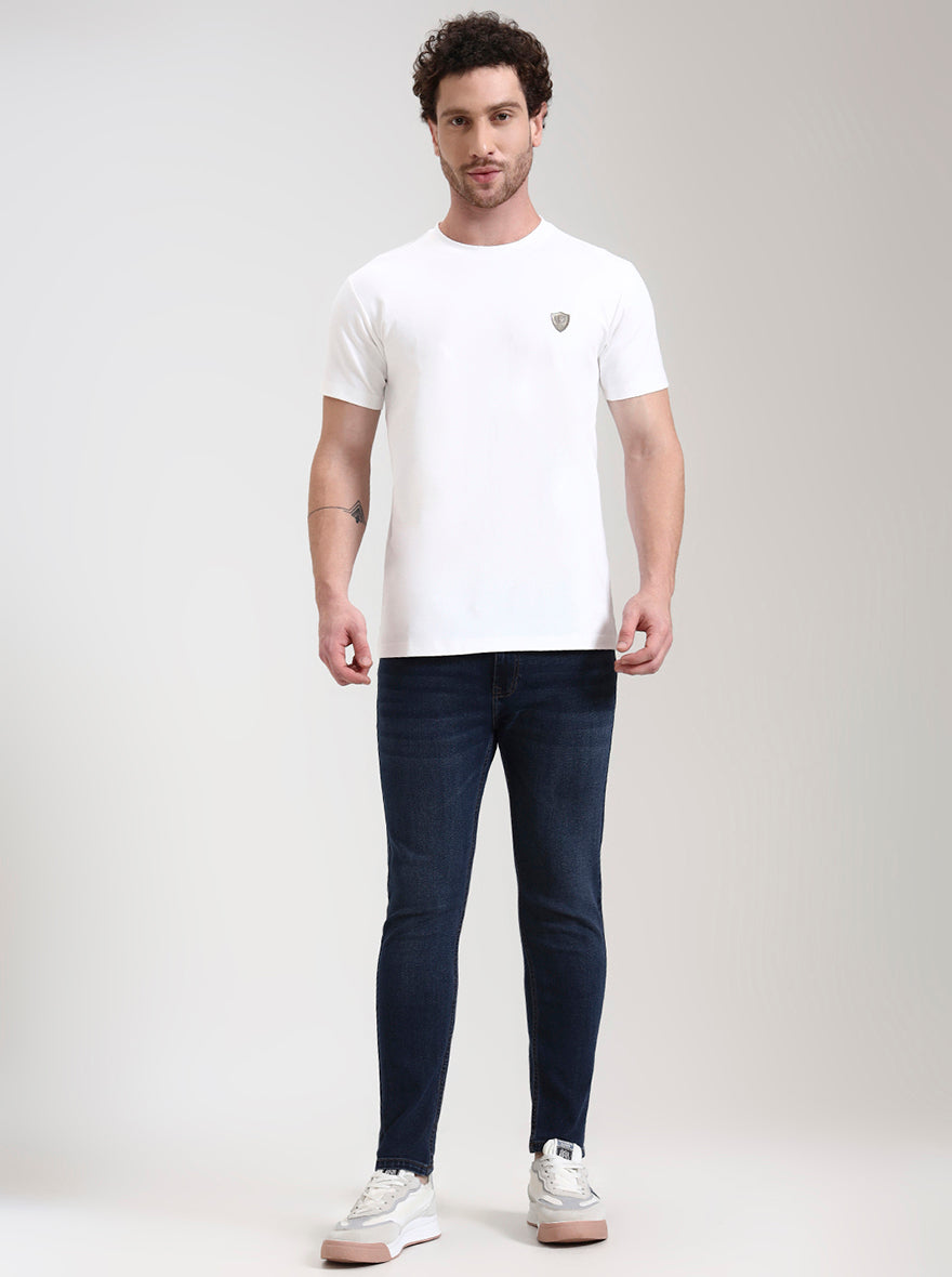 Mid Blue Washed Urban Fit Jeans | Greenfibre