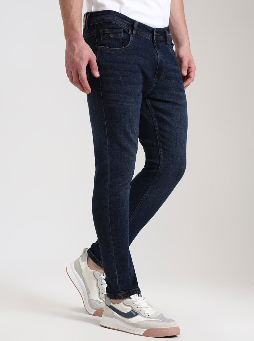 Mid Blue Washed Urban Fit Jeans | Greenfibre