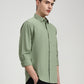 Green Solid Slim Fit Casual Shirt | Greenfibre