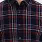 Blue & Red Checked Slim Fit Casual Shirt | Greenfibre