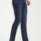 Blue Solid Narrow Fit Jeans | Greenfibre