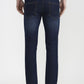 Dark Blue Solid Narrow Fit Jeans | Greenfibre