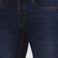 Dark Blue Solid Narrow Fit Jeans | Greenfibre