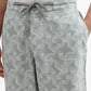Green Printed Regular Fit Shorts | Greenfibre