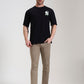 Black Printed Oversize Fit T-Shirt | Greenfibre