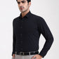 Dark Grey Checked Slim Fit Party Wear Shirt | Greenfibre