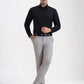 Dark Grey Checked Slim Fit Party Wear Shirt | Greenfibre