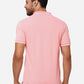 Peach Solid Slim Fit Polo T-Shirt | Greenfibre