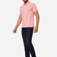 Peach Solid Slim Fit Polo T-Shirt | Greenfibre