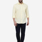 Pastel Yellow Solid Smart Fit Semi Casual Shirt | Greenfibre