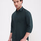 Green Solid Smart Fit Semi Casual Shirt | Greenfibre
