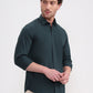 Green Solid Smart Fit Semi Casual Shirt | Greenfibre