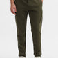 Olive Solid Slim Fit Track Pant | Greenfibre