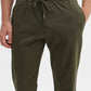 Olive Solid Slim Fit Track Pant | Greenfibre