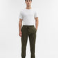 Olive Solid Slim Fit Track Pant | Greenfibre