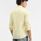 Yellow Printed Slim Fit Casual Shirt | Greenfibre
