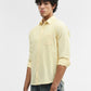 Yellow Printed Slim Fit Casual Shirt | Greenfibre