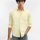 Yellow Printed Slim Fit Casual Shirt | Greenfibre