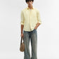 Yellow Printed Slim Fit Casual Shirt | Greenfibre