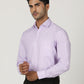 Purple Solid Slim Fit Formal Shirt | Greenfibre