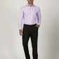 Purple Solid Slim Fit Formal Shirt | Greenfibre