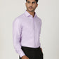 Purple Solid Slim Fit Formal Shirt | Greenfibre