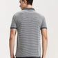 Grey & White Checked Slim Fit Polo T-Shirt | Greenfibre