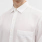 Snow White Solid Slim Fit Casual Shirt | Greenfibre
