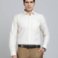Light Yellow Checked Slim Fit Formal Shirt | Greenfibre