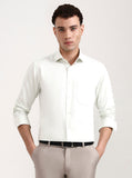 Pista Green Solid Slim Fit Formal Shirt | Greenfibre