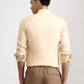 Light Yellow Solid Smart Fit Semi Casual Shirt | Greenfibre