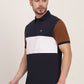 Multicolor Striped Slim Fit Polo T-Shirt | JadeBlue