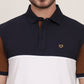 Multicolor Striped Slim Fit Polo T-Shirt | JadeBlue