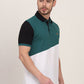 Multicolor Striped Slim Fit Polo T-Shirt | JadeBlue