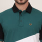 Multicolor Striped Slim Fit Polo T-Shirt | JadeBlue