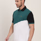 Multicolor Striped Slim Fit Polo T-Shirt | JadeBlue