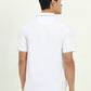 White Solid Slim Fit Polo T-Shirt | Greenfibre