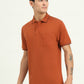 Brown Solid Slim Fit Polo T-Shirt | Greenfibre