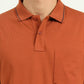 Brown Solid Slim Fit Polo T-Shirt | Greenfibre
