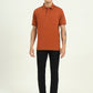 Brown Solid Slim Fit Polo T-Shirt | Greenfibre
