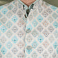 Cream Printed Waistcoat | Greenfibre