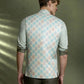 Cream Printed Waistcoat | Greenfibre