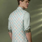 Cream Printed Waistcoat | Greenfibre