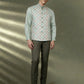 Cream Printed Waistcoat | Greenfibre